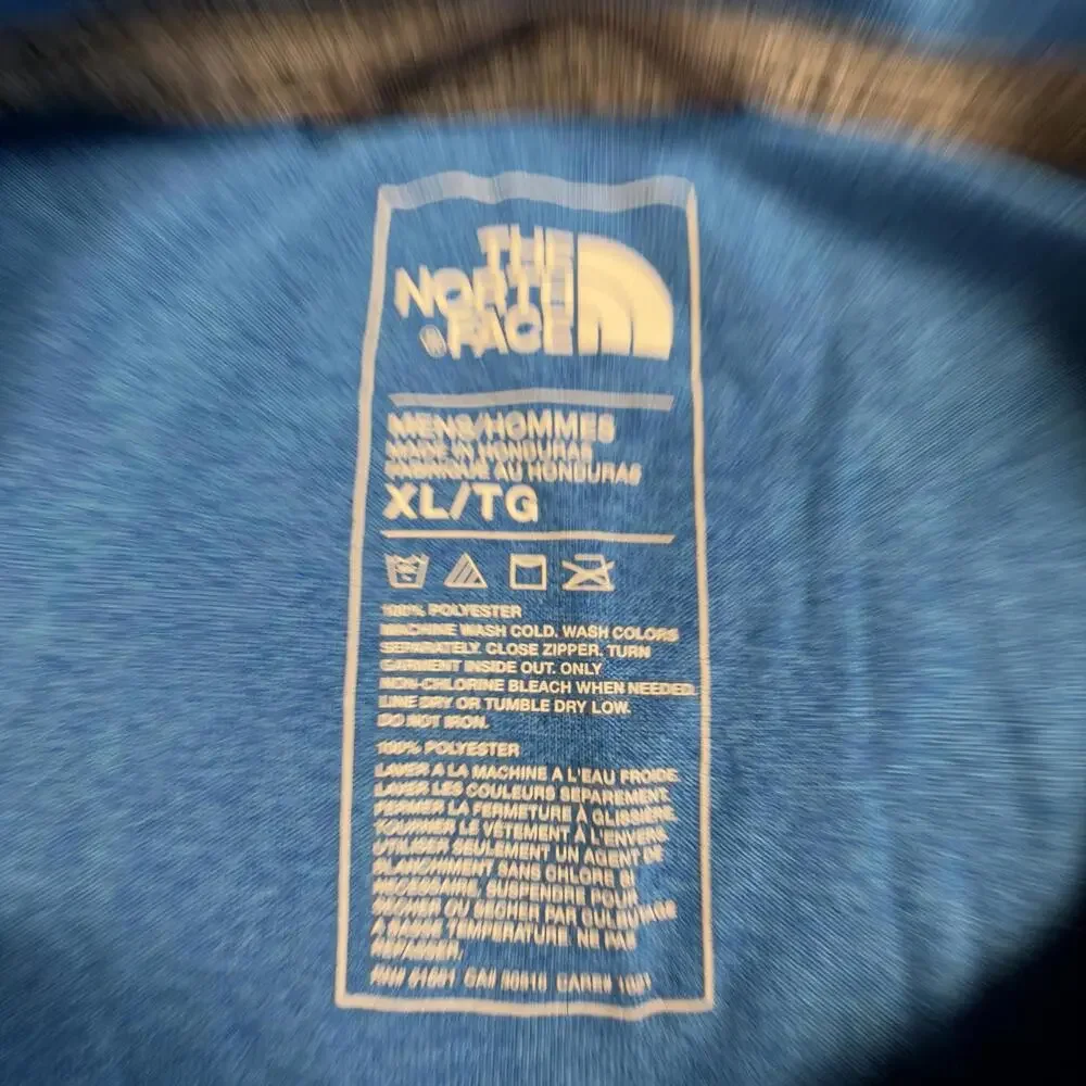 The North Face Mens Reaxion Ampere Blue Short Sleeve Training Tee XL 1579